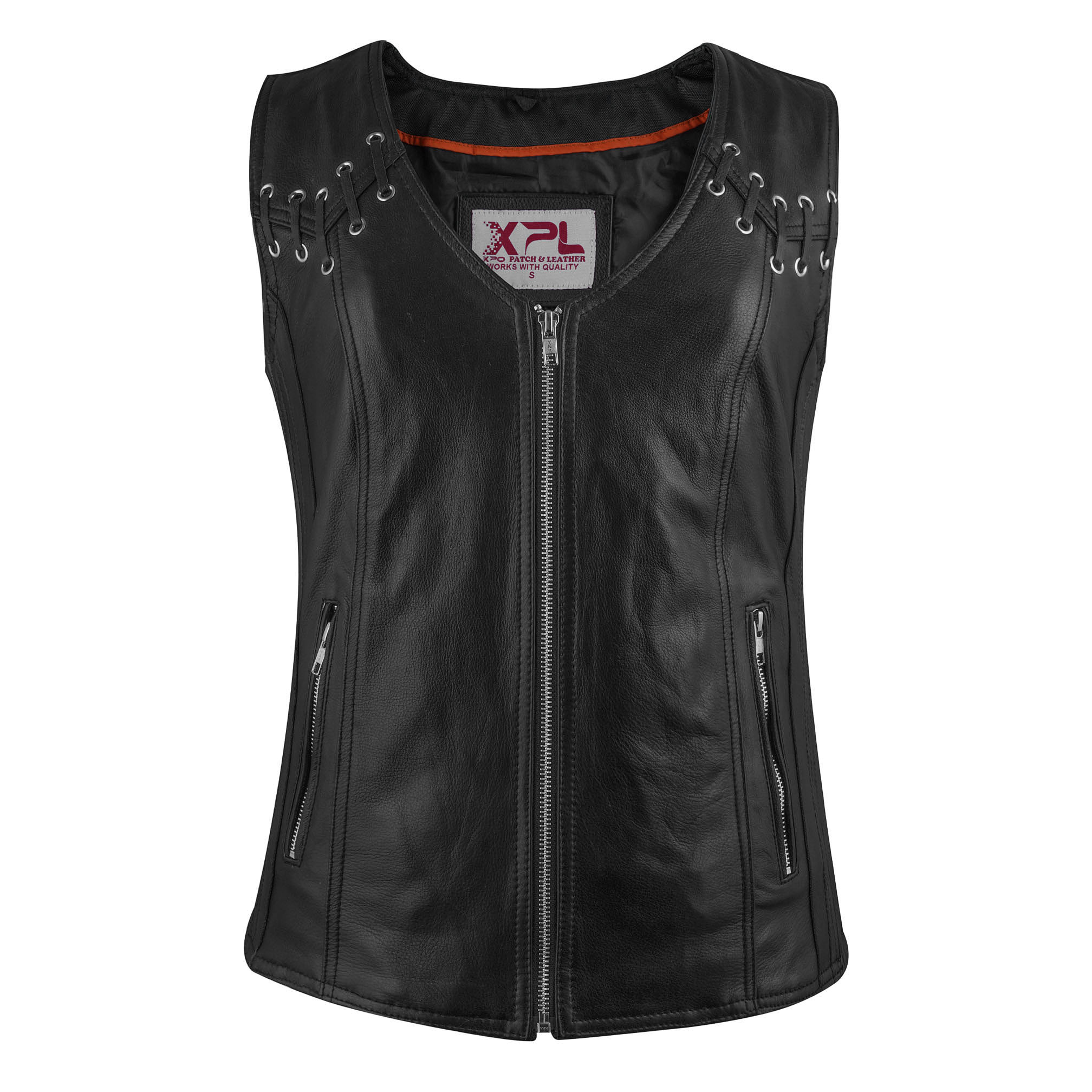 LADIES LEATHER VEST