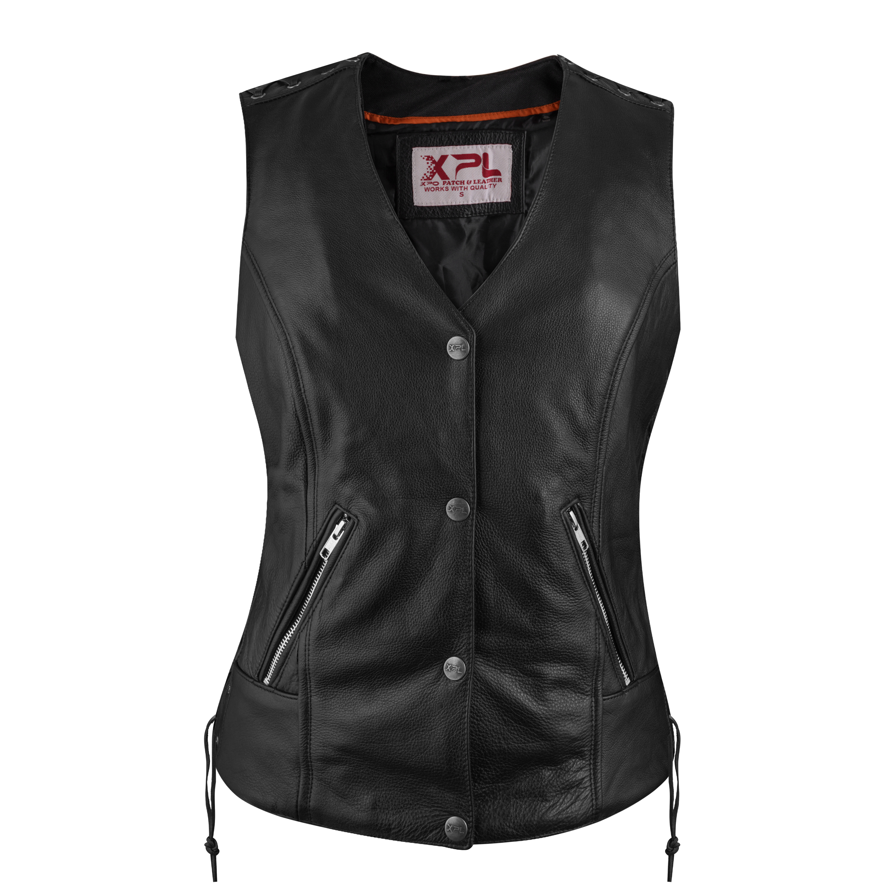 LADIES LEATHER VEST