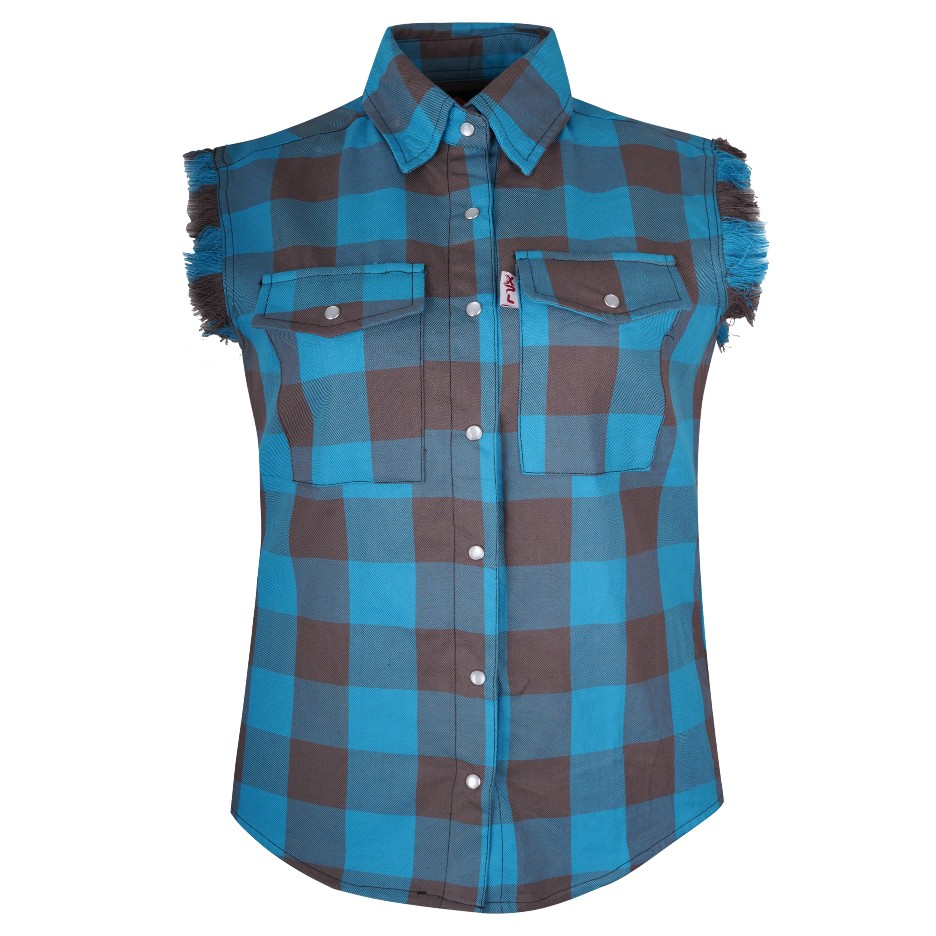 LADIES FLANNEL CUTT OFF SHIRT