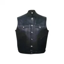 MENS LEATHER VESTS