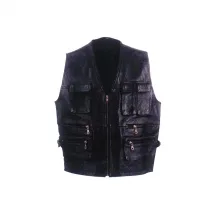 MENS LEATHER VESTS