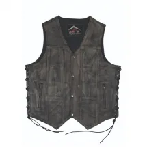 MENS LEATHER VEST