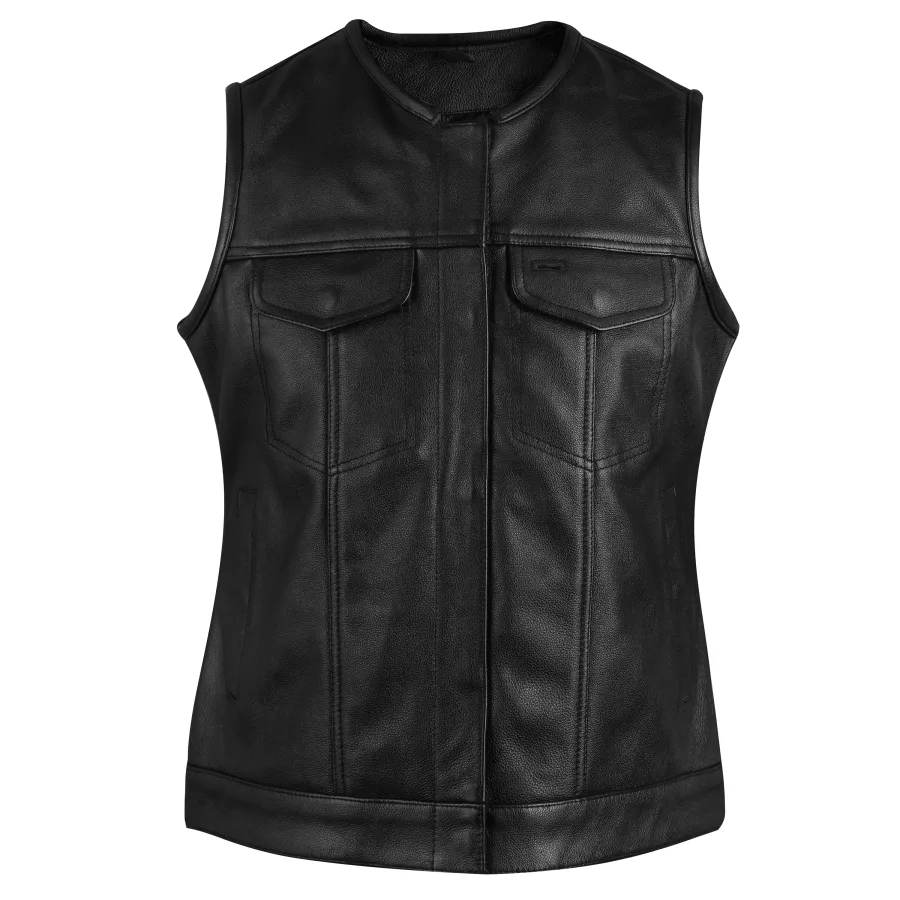 LADIES LEATHER VEST