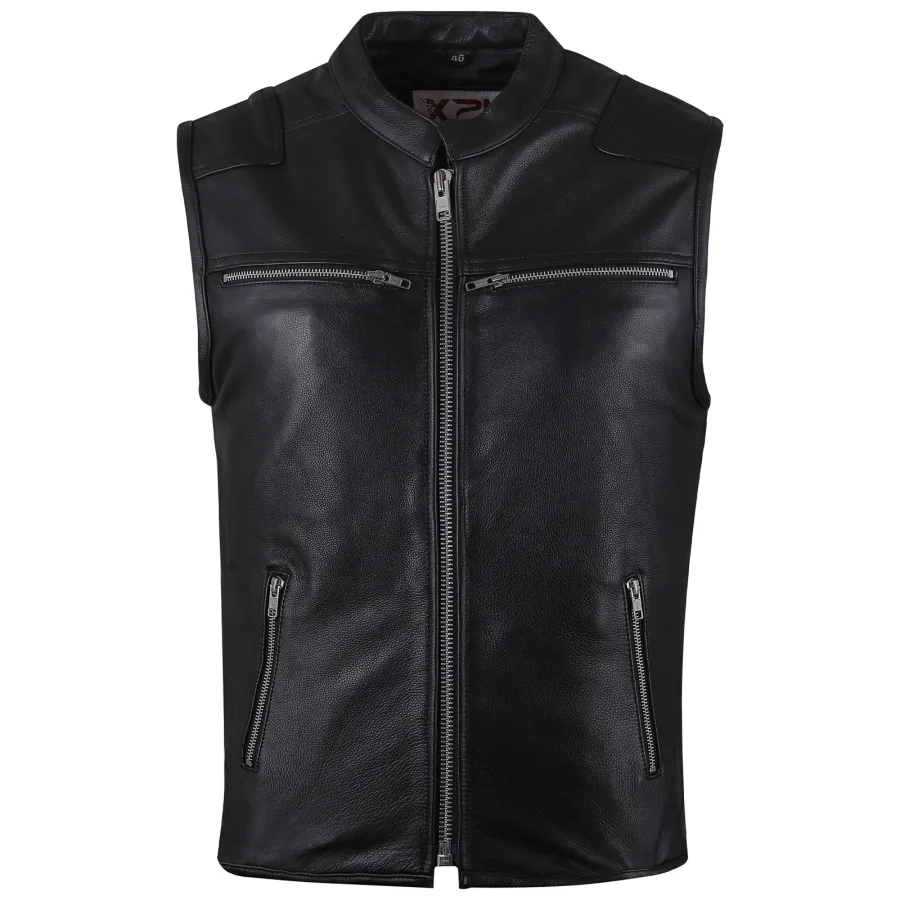 MENS LEATHER VESTS